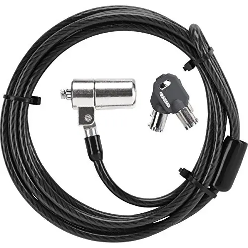 Targus DEFCON T-Lock Keyed Cable Lock for Laptop Computer and Desktop Security