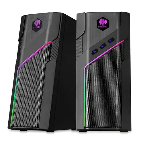 Desktop Speakers for Gaming PC, Bluetooth & USB Computer Speakers for Monitor and Laptop