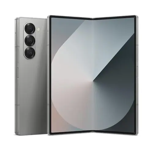 Samsung Galaxy Z Fold 6 AI Cell Phone, 256GB Unlocked Silver Shadow