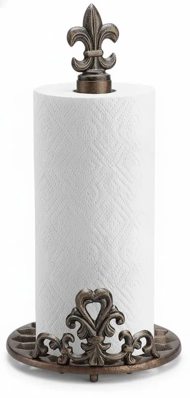 SPI Fleur de Lis Paper Towel Holder