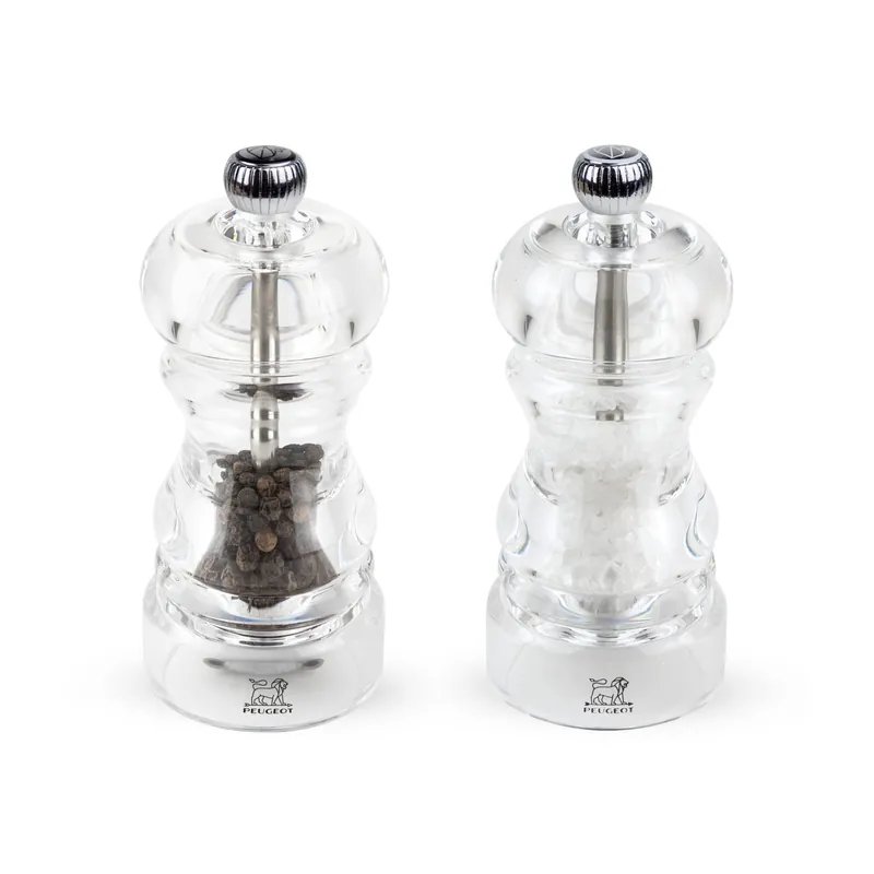 Peugeot Nancy Acrylic Salt and Pepper Mill Set, 12cm/4 3/4-Inch