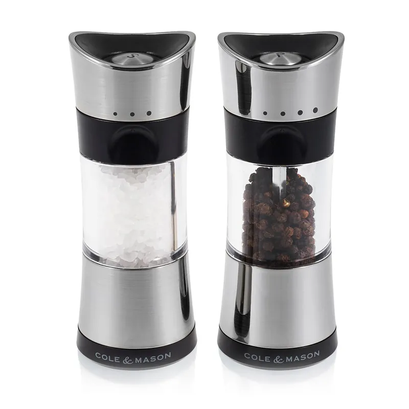 Cole & Mason Precision Horsham Inverta Salt and Pepper Mill Gift Set, Chrome, 15 cm