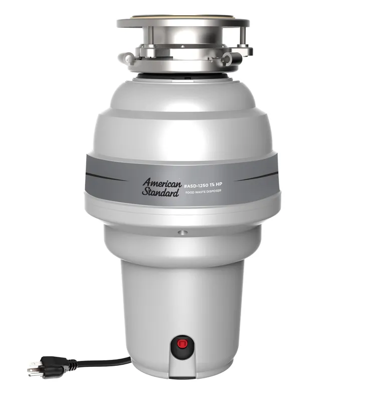 American Standard 10-US-ASD-1250 Premium Garbage Disposal with 3-Bolt Mount System and Odor Protection, 1-1/4 HP, Silver