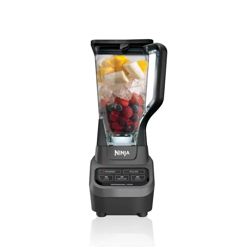 Ninja Professional Blender, Smoothie Blender, Drink Mixer, Grinder, Ice Crusher, Frozen Fruit Blending Professional 1000 W Power, Total Crushing ™ Technology, XL 72-oz. Pitcher Black, Grey, BL610
