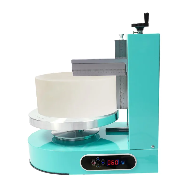 4-12in Cake Decorating Coating Machine, 110-220V Birthday Cake Cream Smooth Coating Decoration Machine Low Noise pastries Frosting Equipment Electric Cream Butter Smoothing Scraper for Dessert Shops
