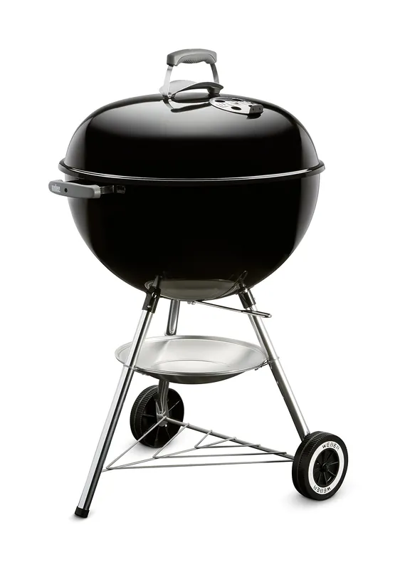 Weber Original Kettle Charcoal Grill, 22-Inch, Black – Classic Outdoor BBQ Grill with One‑Touch™ Cleaning System & Precise Temperature Control Dampers