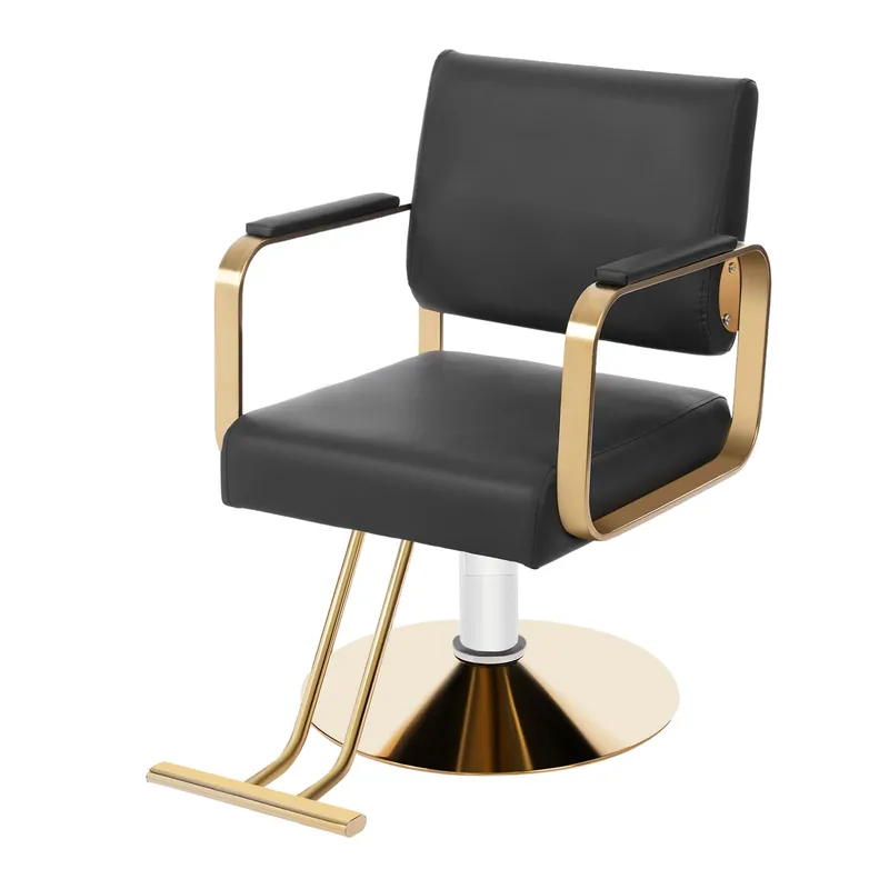 ZAWAYINE Salon Chair,Barber Chair with Hydraulic Height Adjustable & 360° Swivel,Black Hair Salon Styling Chairs for Hair Stylist for Home, Barber Shop and Beauty Salon