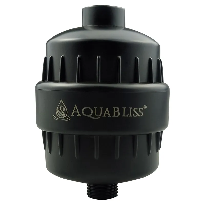 AquaBliss High Output Revitalizing Shower Filter - Reduces Dry Itchy Skin, Dandruff, Eczema, and Dramatically Improves The Condition of Your Skin, Hair and Nails - Matte Black (SF100-BK)