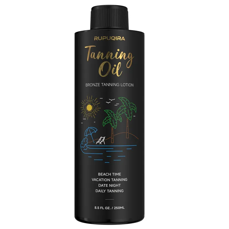 Rupuqira Spray Tan Solution 8.5 fl.oz. - Professional Sunless Tanning Solution, Deep Natural Bronze Glow, Streak-Free, Fast-Drying, Long-Lasting Color, All Natural Tanning Solution