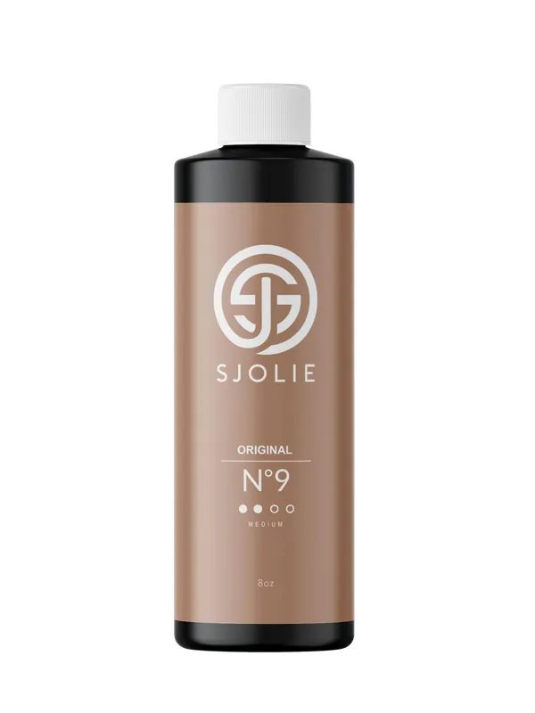 SJOLIE Spray Tan Solution - No. 9 - Medium Hydrating Tanning Spray Sunless Tanner for Long Lasting, All Natural Glow (8oz)