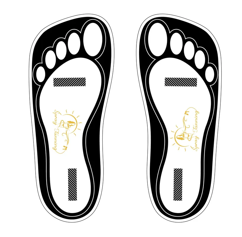 120 Pairs(240 Feets) Disposable Black Tanning Feet Pads Sunless Airbrush Spray Tent Protect Foot Shaped Spray Tan Sandals