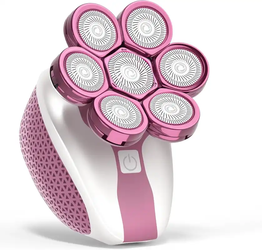 Electric Razors for Women, 7D Shavers for Women with LED Display, Rechargeable Waterproof Electric Shaver, 5-in-1 Multi-Function Body Hair Shaver Grooming Kit for Legs/Face/Armpits/Bikini(Pink)