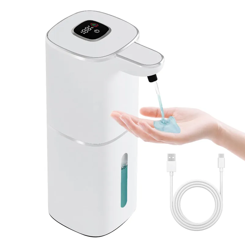 Automatic Soap Dispenser Liquid Touchless,Wall USB Rechargeable 5-Level Adjustable,Large Capacity 12.17oz/360mL Smart Hand Soap Dispenser for Kitchen Bathroom Kids Family