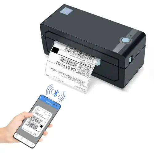 Bluetooth Thermal Shipping Label Printer – Wireless 4x6 Shipping Label Printer, Compatible with Android