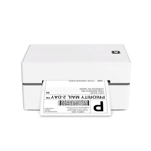 Core Innovations Bluetooth Thermal 4x6 Shipping Label Printer Bundle