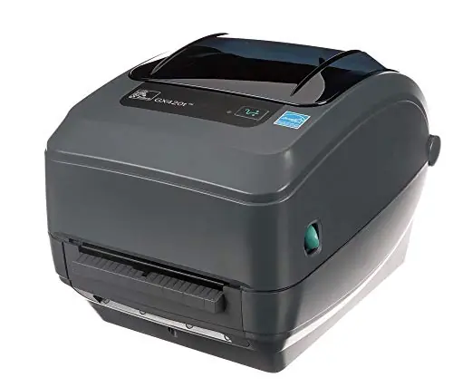 Thermal Transfer Desktop Printer for Labels, Receipts, Barcodes, Tags - Print Width of 4 in - USB, Serial
