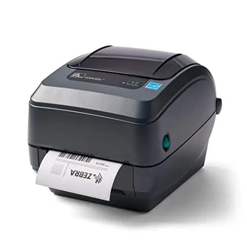 Thermal Transfer Desktop Printer for Labels, Receipts, Barcodes, Tags, and Wrist Bands - Print Width of 4 in - USB, Serial