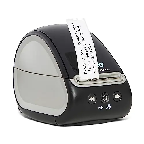 DYMO LabelWriter 550 Turbo Label Printer, High-Speed Direct Thermal Printing, Automatic Label Recognition