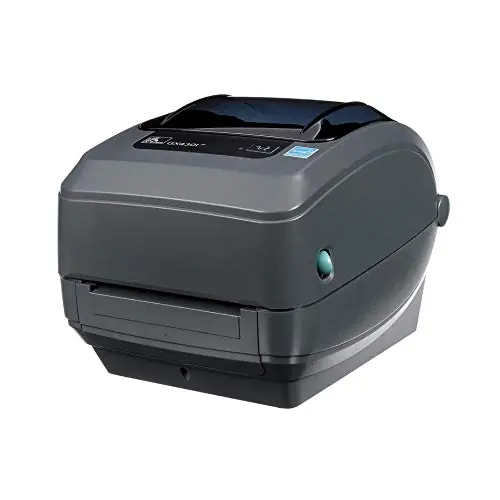 Zebra Printer – Thermal Transfer Desktop for Shipping Labels, Barcodes, Receipts, Tags, Wrist Bands – USB Interface, 4 Inch