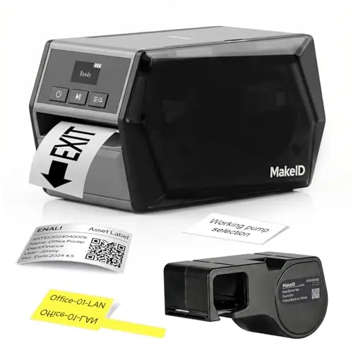 Makeid D50 Industrial Label Printer, Desktop Label Maker 2" Print Head