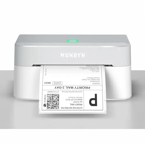 Bluetooth Thermal Label Printer RW403B, Wireless 4x6 Shipping Label Printer for Small Business