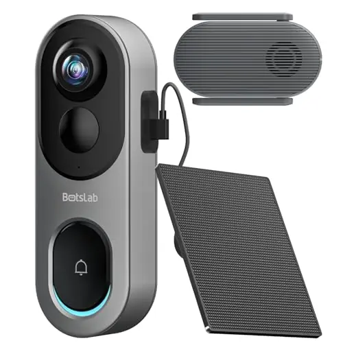 Nonstop Power Video Doorbell with Head-to-Toe View, No Subscription, AI Motion Detection