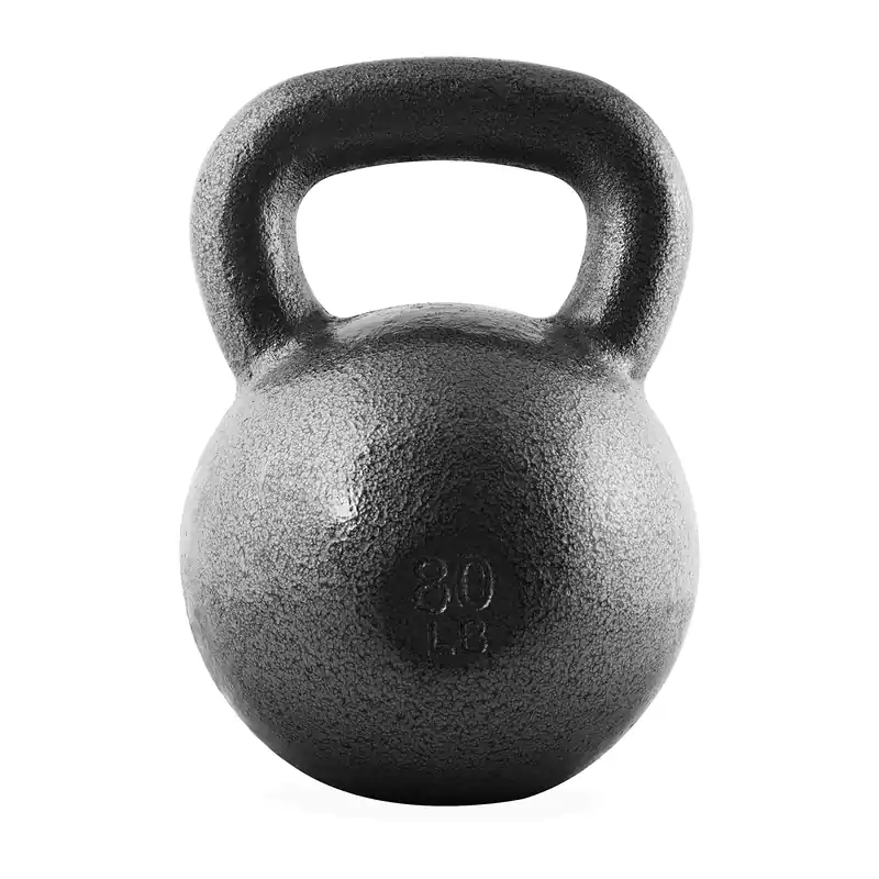 WF Athletic Supply Hammerstone Painted Cast Iron Kettlebells, Home & Gym Equipment, Great for Strength Training, Full Body Workout & Crossfit Training, Color & Size Options Available in 10-80 Pounds