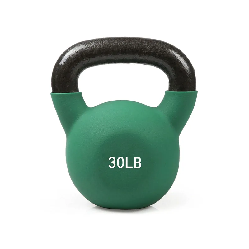 RitFit Neoprene Coated Kettlebell Weight Set, Solid Cast Iron, 5-15 LB (5+10+15 LB)