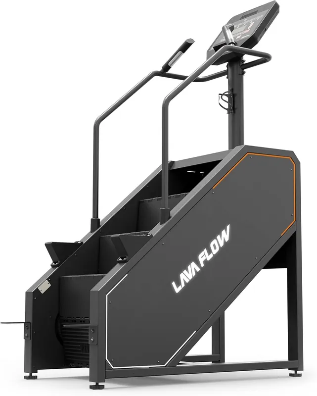 GMWD Stair Stepper Machine, Commercial Grade Stair Climber with Bluetooth, Stair Machine for Cardio, 15 Resistance Levels, 24-164 Steps/Min, Exercise Machine with LED Display for Home