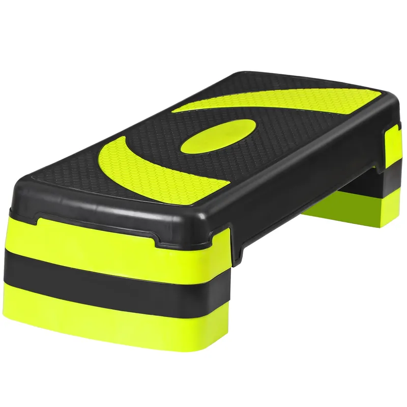 Smartxchoices 30‘‘ Aerobics Stepper Workout Step Platform with 4" - 6" - 8" Adjustable Risers, Fitness Exercise Workout Trainer,Non-slip Step Platform for Cardio, Core, Strength Training,Home Gym