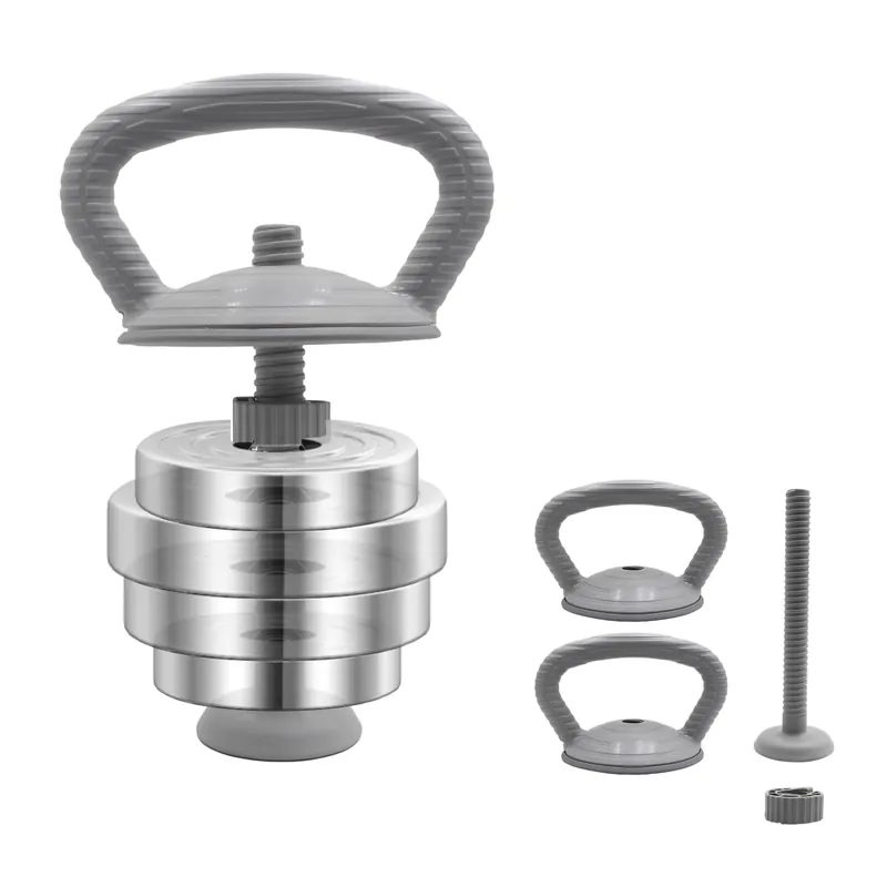 PHOEROS Adjustable Kettlebell Handles max load 44lbs compatiable with PHOEROS 44/66/88 LBS weights set, DUMBBELL PLATES THAT HAVE AN INNER DIAMETER FROM 0.98-1.56 INCHES. Max load 44lbs .(not includes Plates )