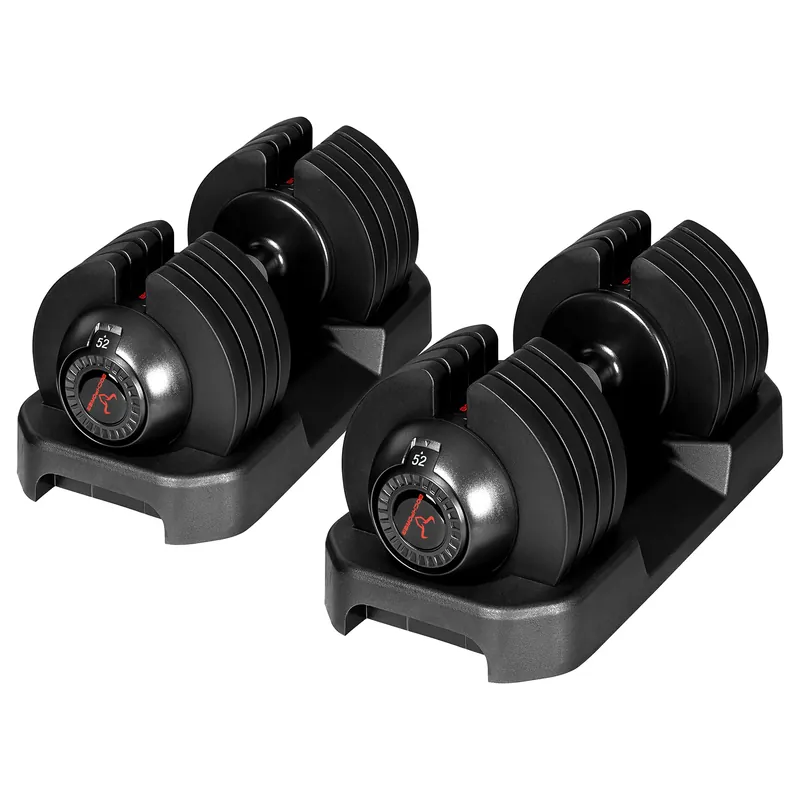 BOCHPOWER Adjustable Dumbbells Set of 2,Free Weights Dumbbells Set,52 lbs pair for Men/Women Gym Equipment for Home Strength Training Equipment(2 Box)