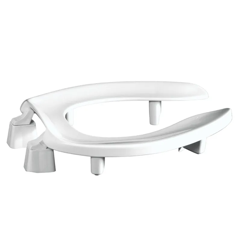 Centoco 3 inch Raised Toilet Seat for Seniors, Elongated, Open Front No Cover, Plastic, Made in the USA, 3L500STSCC-001, White