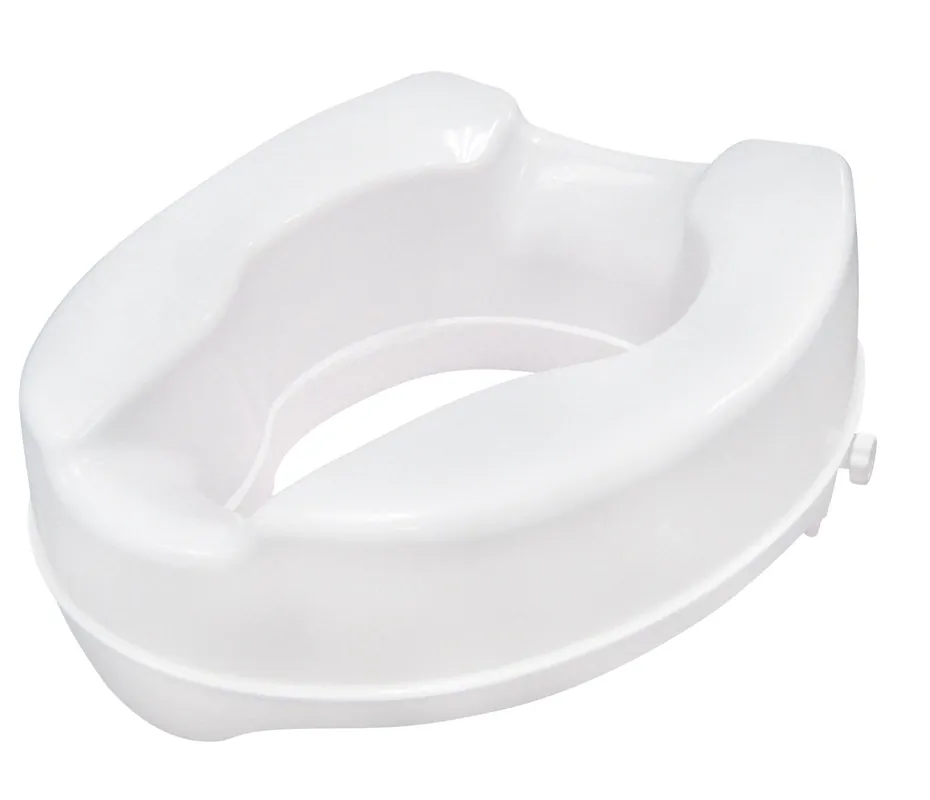 Drive Medical Raised Toilet Seat with Lock, Standard Seat, 4"