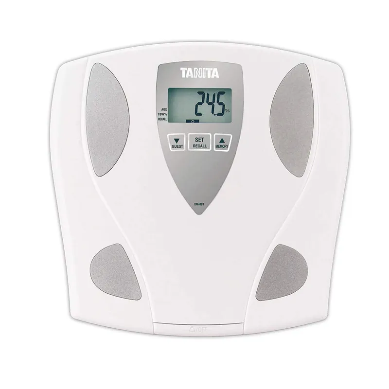 Tanita UM-081 Body Fat & Body Water Monitor Scale - Digital Weight & BMI Analyzer - 330 lb Capacity - 2 User Memory - Guest Mode - Japan Technology