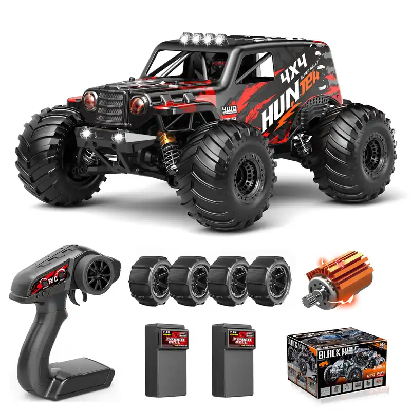 YESHIN 1 14 Scale RC Cars for Adults, 4X4 Waterproof Off-Road Remote Control Truck with 2 Rechargeable Batteries, 40km/h Waterproof Electric Vehicle for Snow, Sand, Beach & Rocky Surfaces