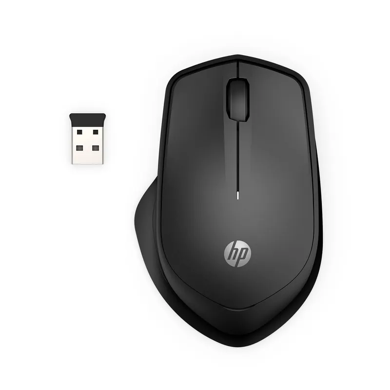 HP 280 Silent Wireless Mouse - Ergonomic, Right-Handed Design - 2.4GHz USB Wireless Connection - Multi-Surface