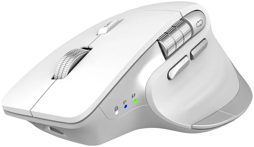 Adjustable DPI, Flying Scroll & Thumb Wheel, Bluetooth Mice for Laptop, Computer, Tablet