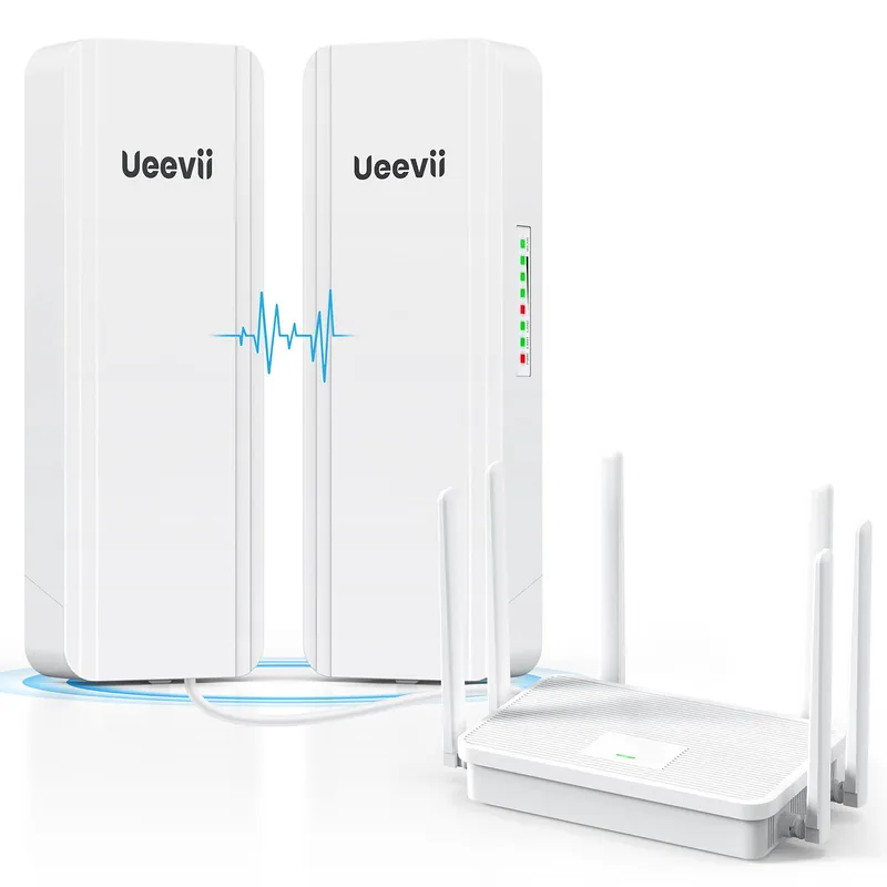 UeeVii Dual-Band Wireless Bridge Router Kit 2.4G 5.8G WiFi Bridge 5KM Point to Point Wireless Bridge Outdoor
