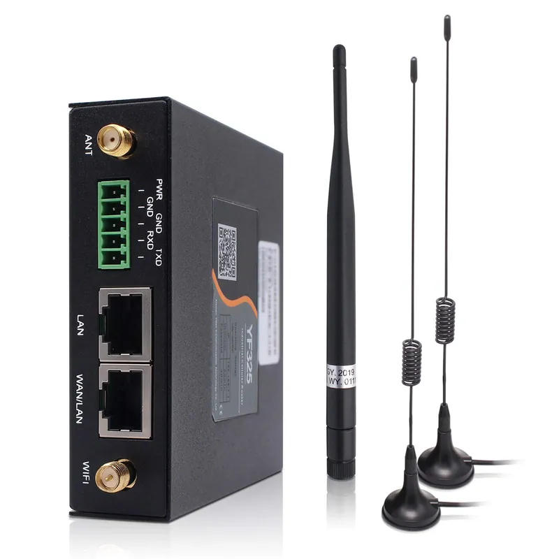 Industrial 4G LTE WiFi Router 3G/4G Yeacomm YF325 Wireless Modem Unlocked with Dual Sim Card Slot,