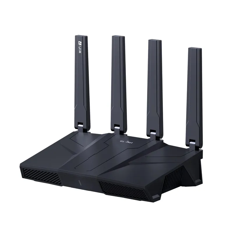 GL-BE9300 (Flint 3) Tri-Band WiFi 7 Router, High-Speed 6GHz Gaming WiFi Router for Wireless Internet