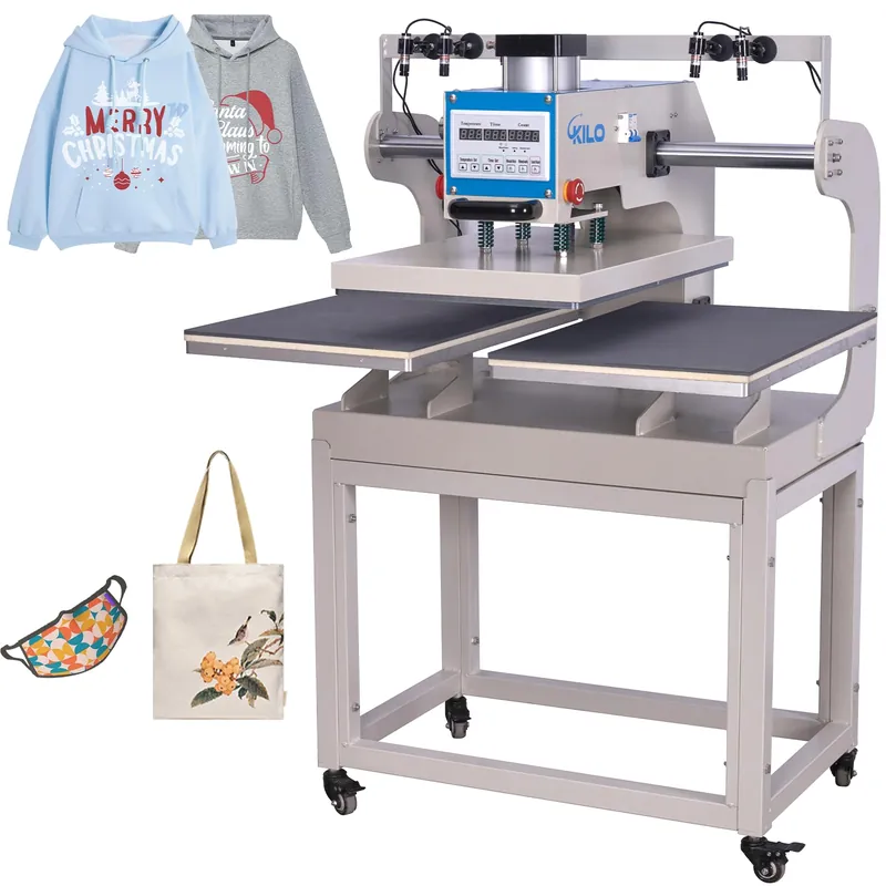Auto Heat Press Machine, 110V 2000W Commercial Heat Transfer Machine