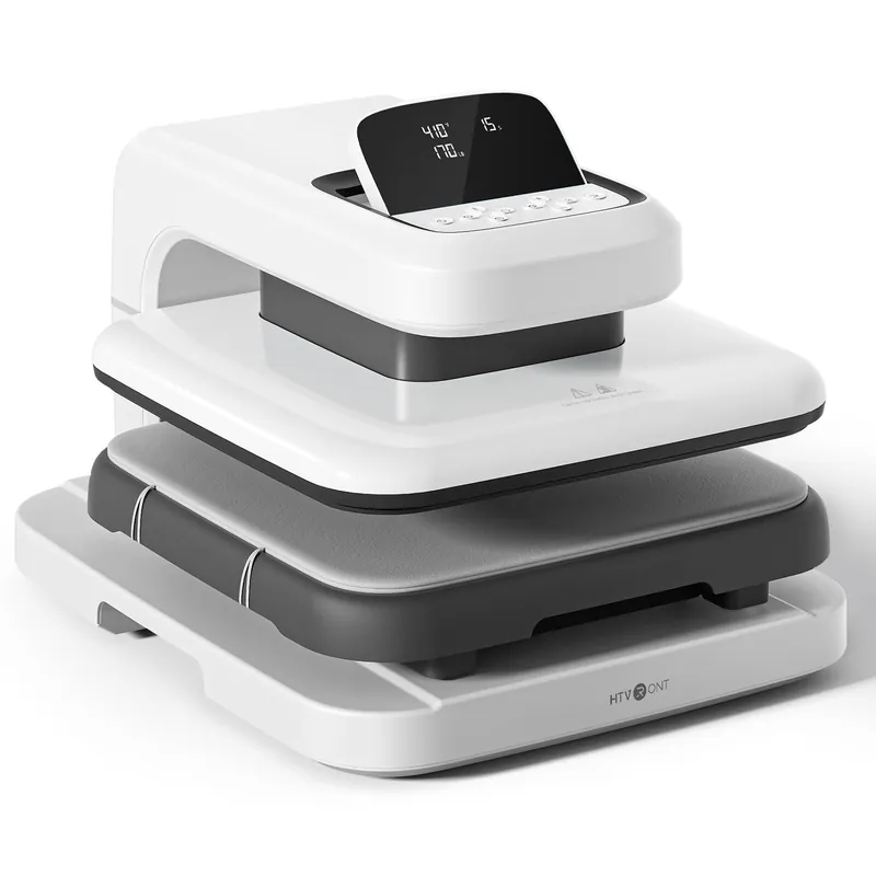 Auto Heat Press 2 - Heat Press Machine for T Shirts with Adjustable Pressure & Higher Heating Height
