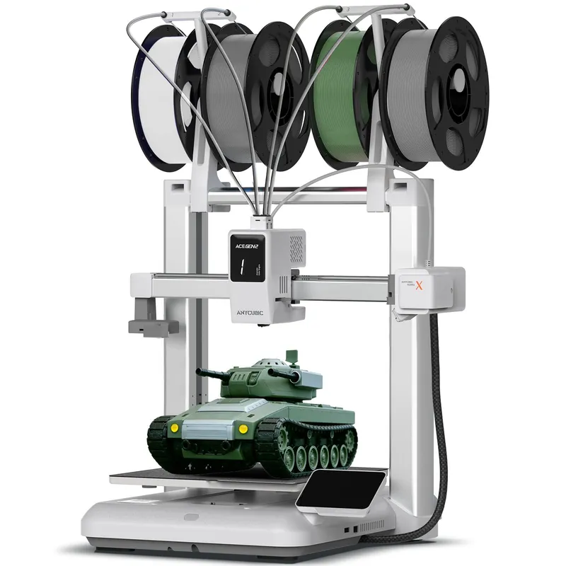 600mm/s High Speed 3D Printers for Beginners & Kids, 4-Color Built-in, 260x260x260m³, Easy to Use FDM 3D Printer