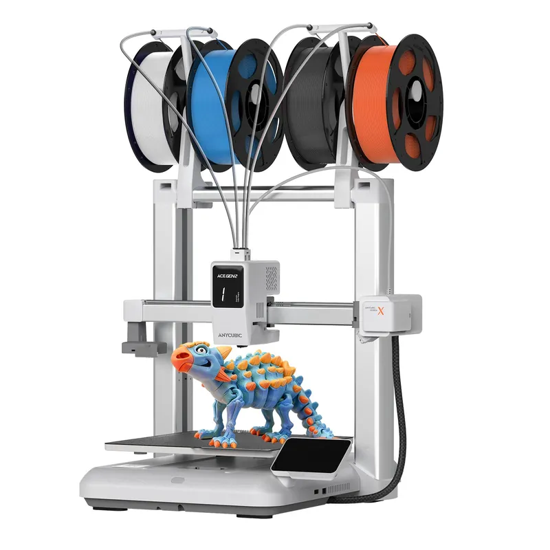 Kobra X Multicolor 3D Printer, Easy Setup with Native 4-Color Printing Up 19 Color