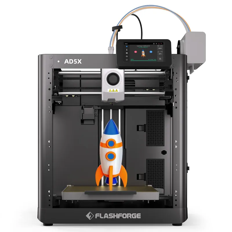 Flashforge AD5X Multicolor 3D Printer, 600mm/s High-Speed 3D Printer with 300˚C Nozzle