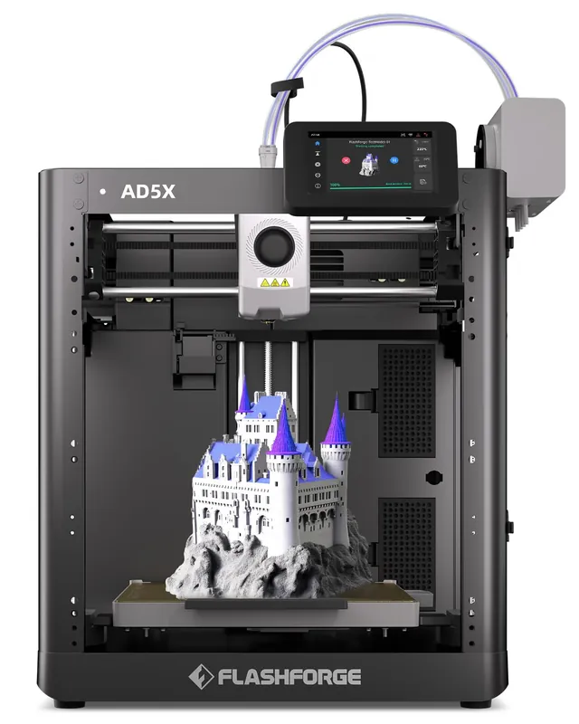 AD5X Multi-Color 3D Printer with IFS,Fully Auto Leveling FDM 3D Printer with Max 600mm/s High Speed Printing