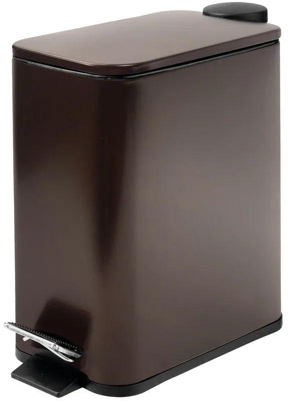 Stainless Steel Small Trash Can with Lid & Step Pedal - 5 Liters/1.3 Gallon