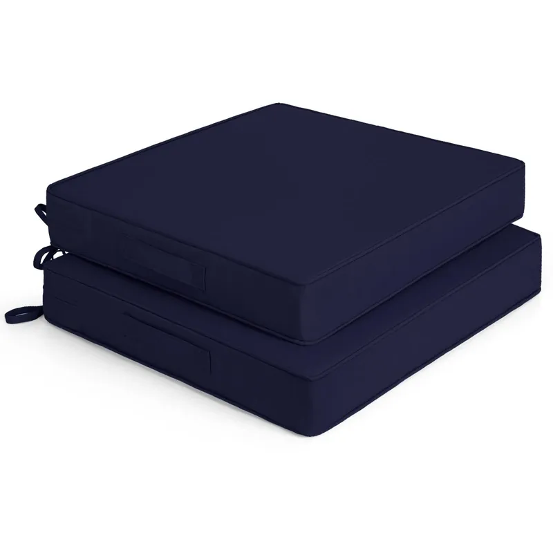 Chair Cushions Set of 2,20x20x3 Outdoor Seat Cushions for Patio Furniture