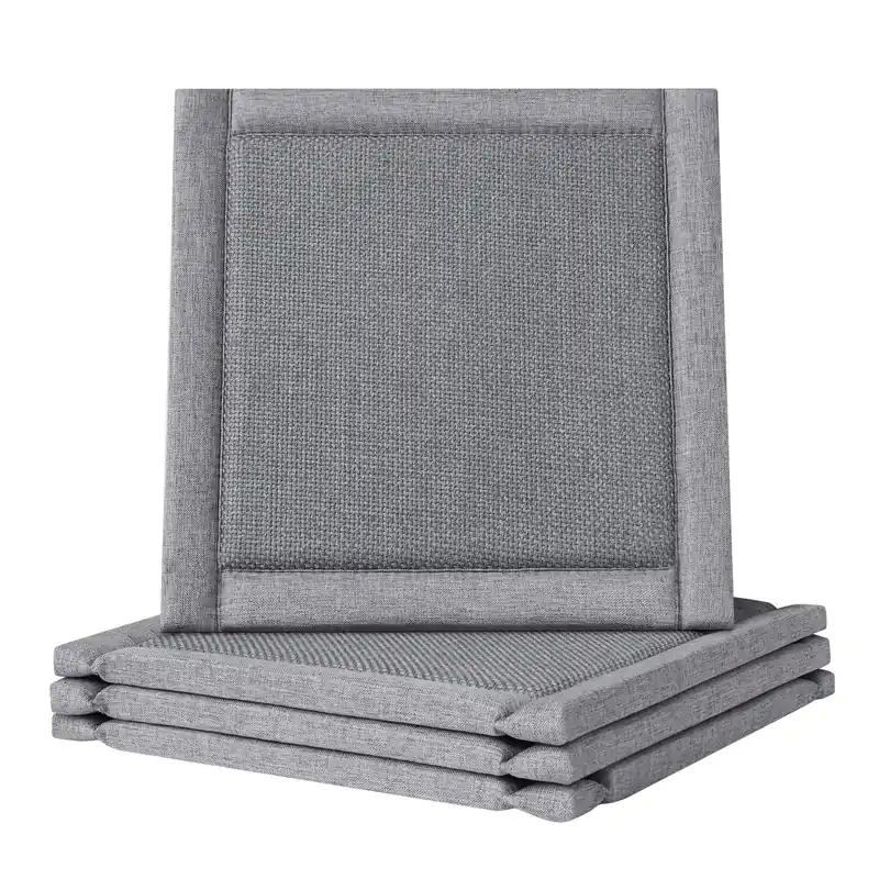 Dining Chair Cushions Set of 4, Woven & Memory Foam Kitchen Chair Pads